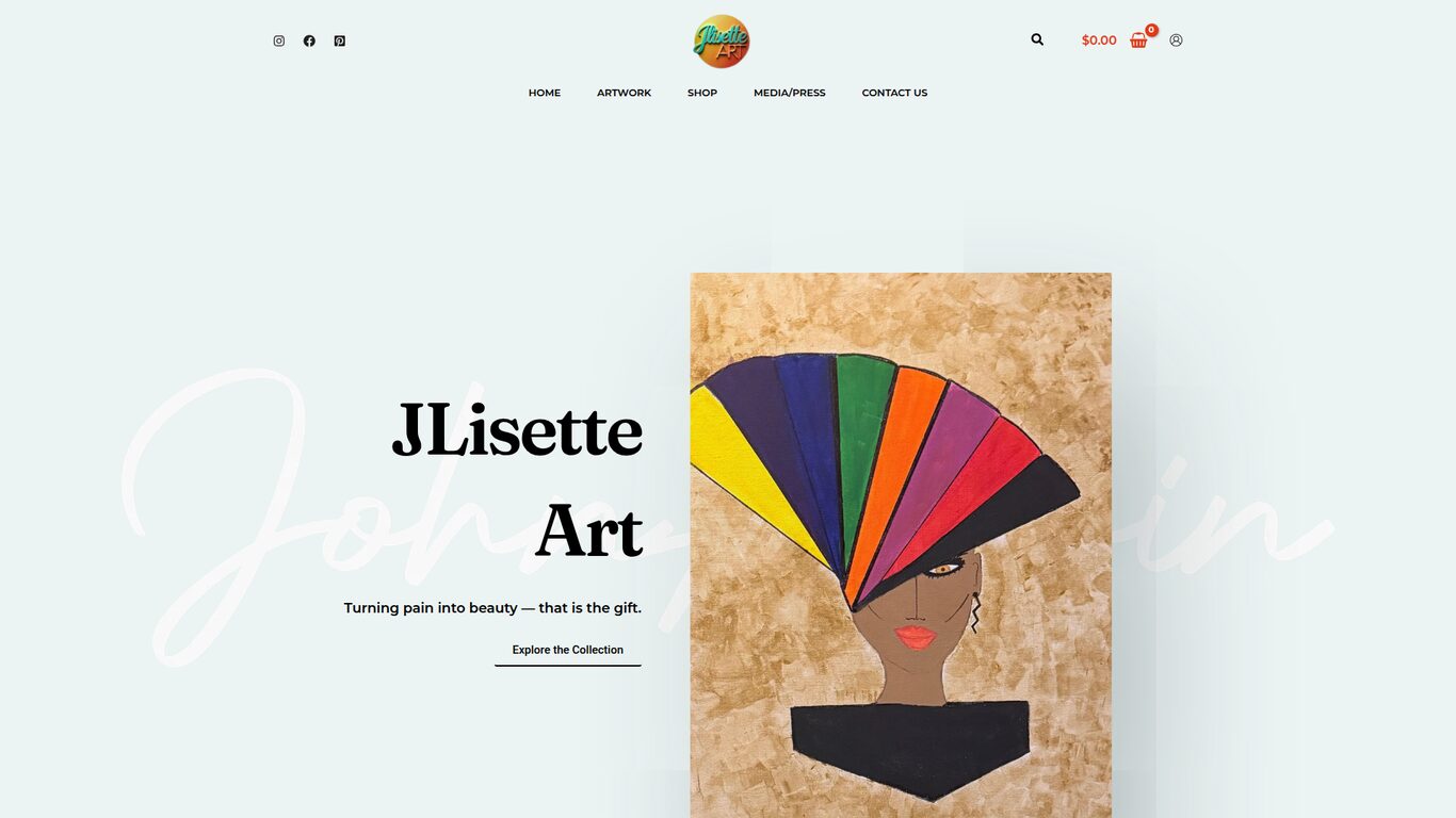 JLisette Art website designed by Webteqno — Fine Art / Artist Portfolio in Long Island, New York, USA