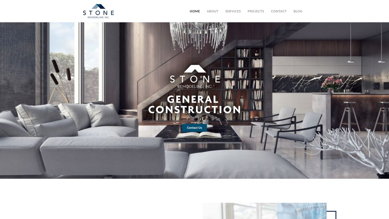Stone Remodeling website designed by Webteqno — Construction / Remodeling in New York & New Jersey, USA